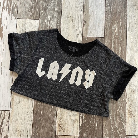 Urban Outfitters LA/NY crop sweatshirt tee size M - Picture 7 of 10